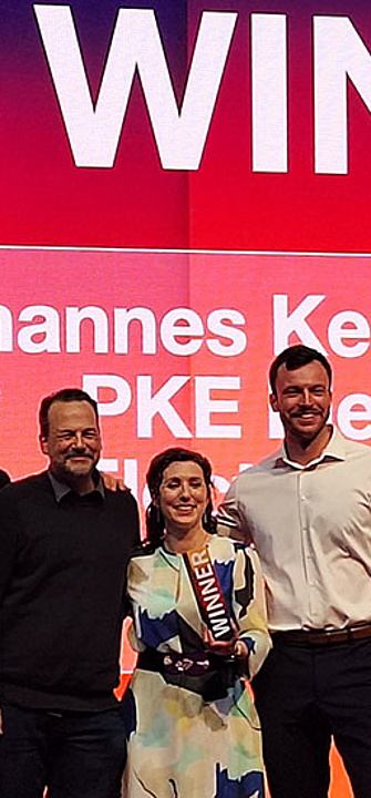 Die Vertreter des Siegerprojekts in Barcelona - Credit: Patrick Müller