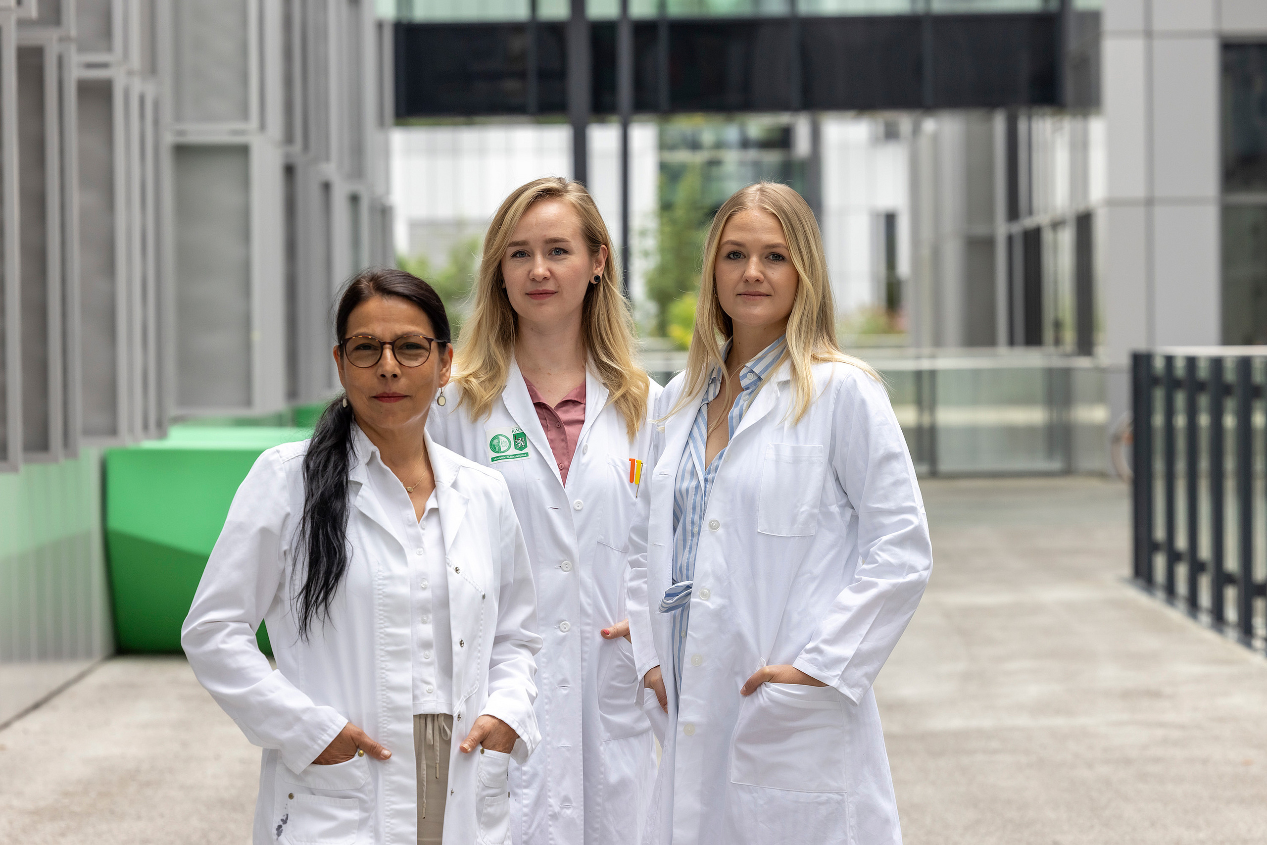 Nassim Ghaffari Tabrizi-Wizsy, Verena Handl und Linda Waldherr (v.l.n.r.)