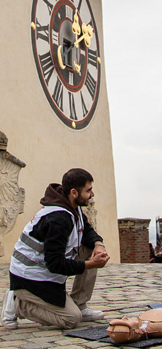 "Drück Mich!"-Initiative in der gesamten Grazer Innenstadt - Foto: AGN/David Purkarthofer
