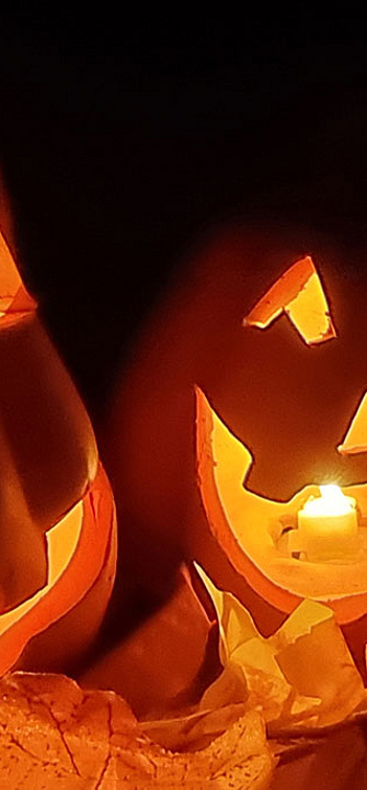 Geschnitzte Kürbisse