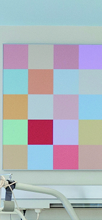Farben und Kunst im Patient*innenzimmer 
