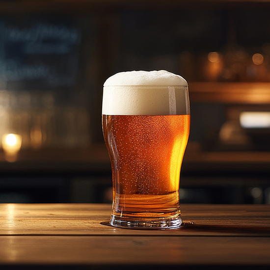 Glas Bier in einem Pub