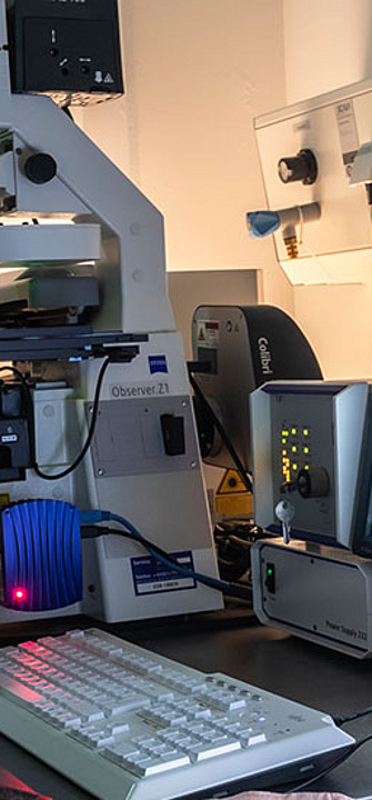 Thomas Kroneis im Labor - Med Uni Graz/Lunghammer