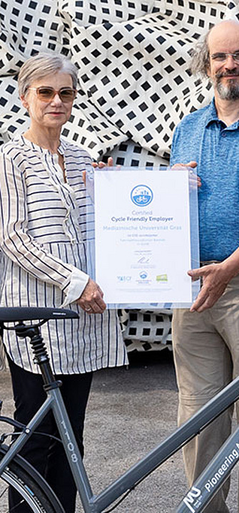Fahrradfreundlicher Betrieb - Med Uni graz/Monika Wittmann