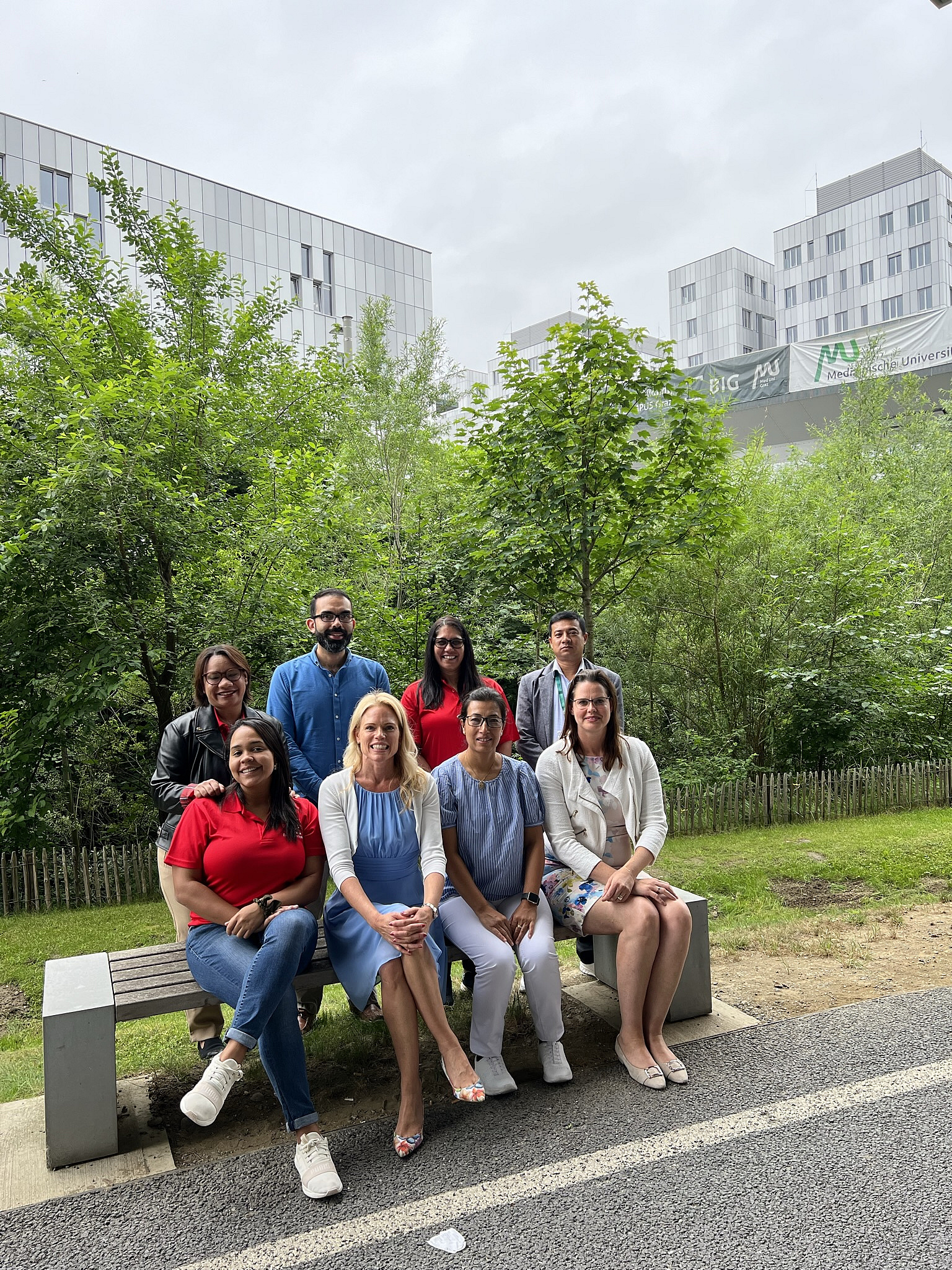 Empfang durch Vizerektorin Caroline Schober und Vizerektorin Sabine Vogl