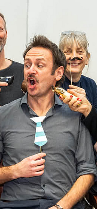 Movember Aktion vom Med Uni und dem LKH/ Foto: Lena Erkinger 