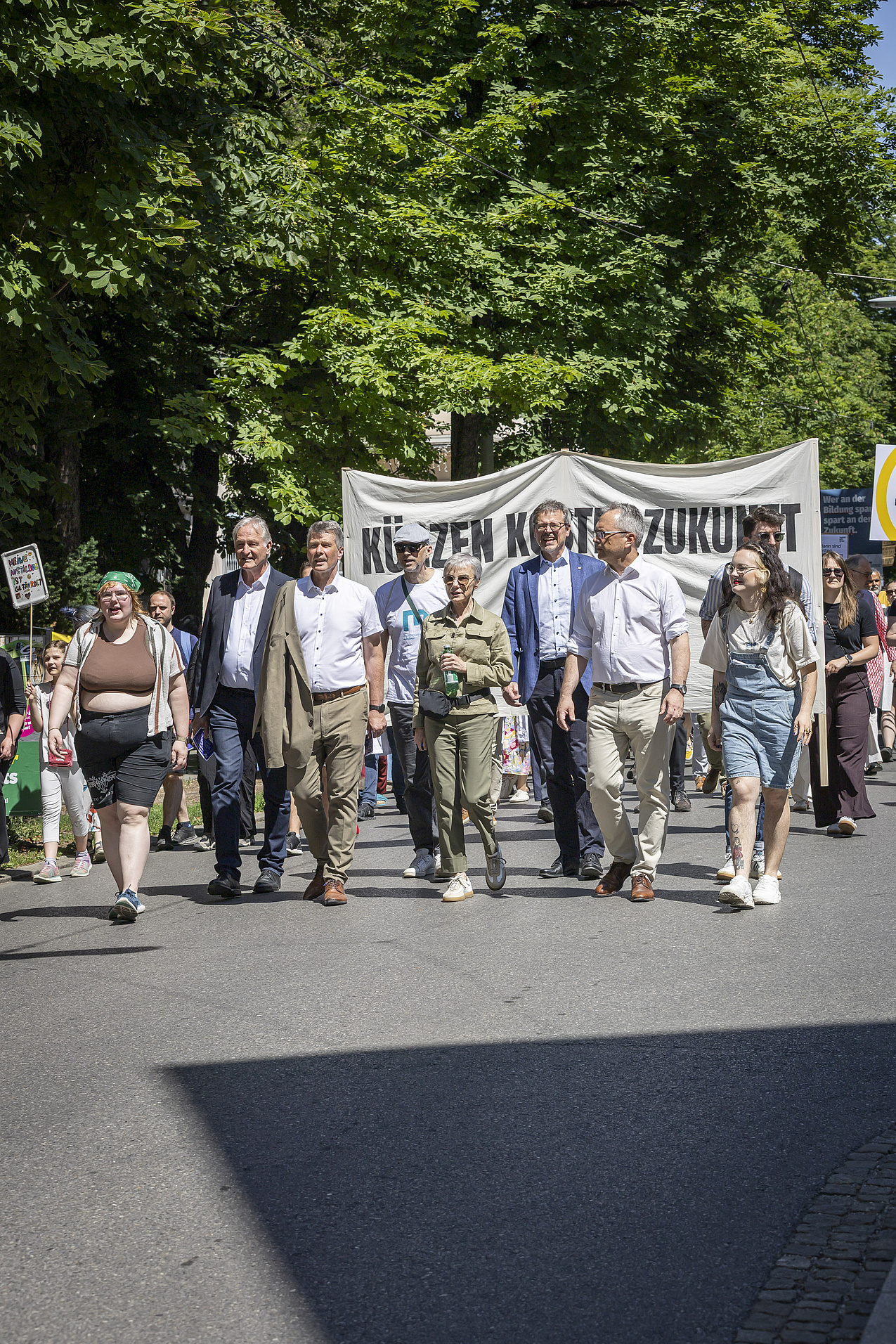 The start of the demonstration