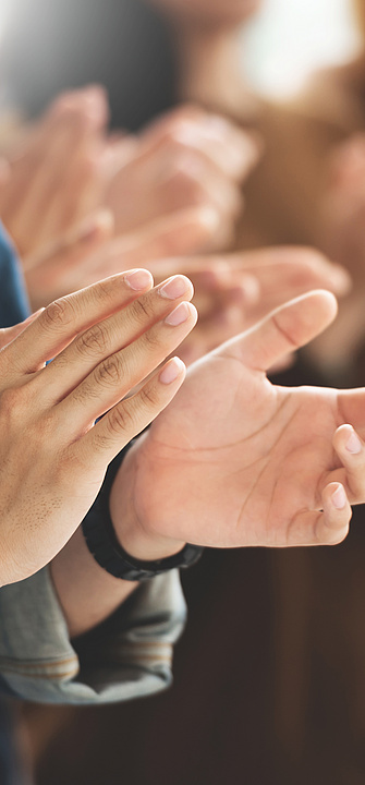 klatschende Hände, klatschen, Beifall, Applaus