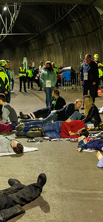 Erfolgreiche Katastrophenübung / Foto: Montanuni Leoben