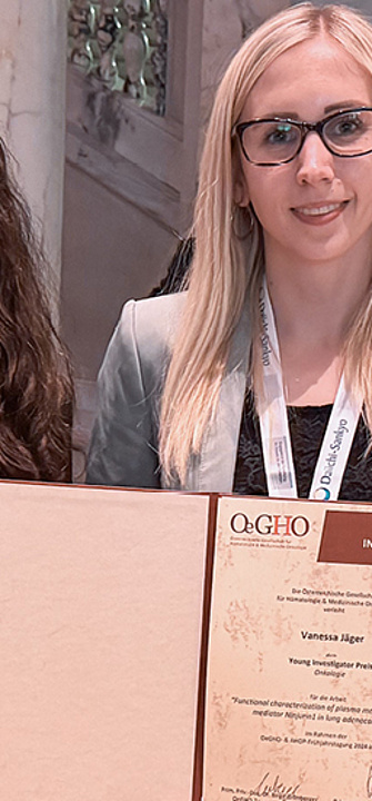 Young Investigator Award für Vanessa Jäger und Katrin Pansy 