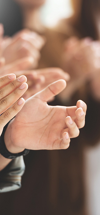 klatschende Hände, klatschen, Beifall, Applaus