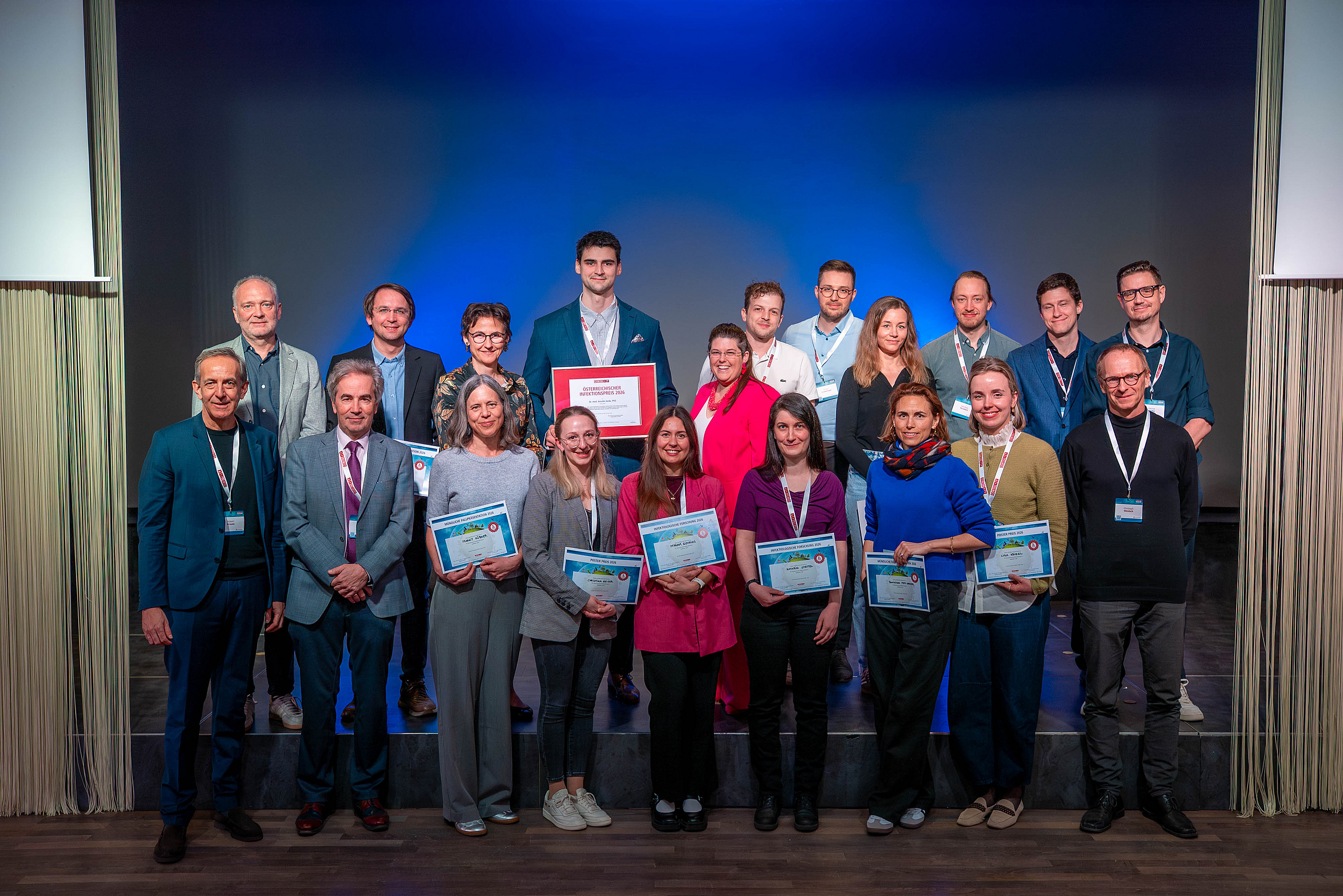 Preisträger*innen beim Österreichischen Infektionskongress (Foto: ÖGIT)
