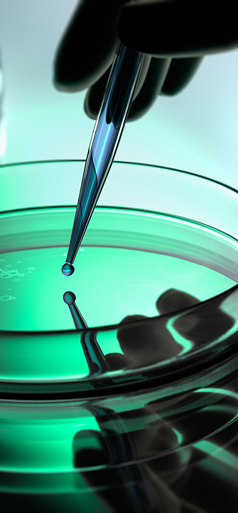 Petrischale und Pipette