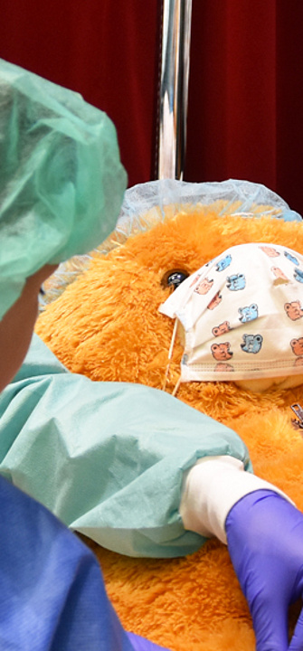 Teddybär als Patient