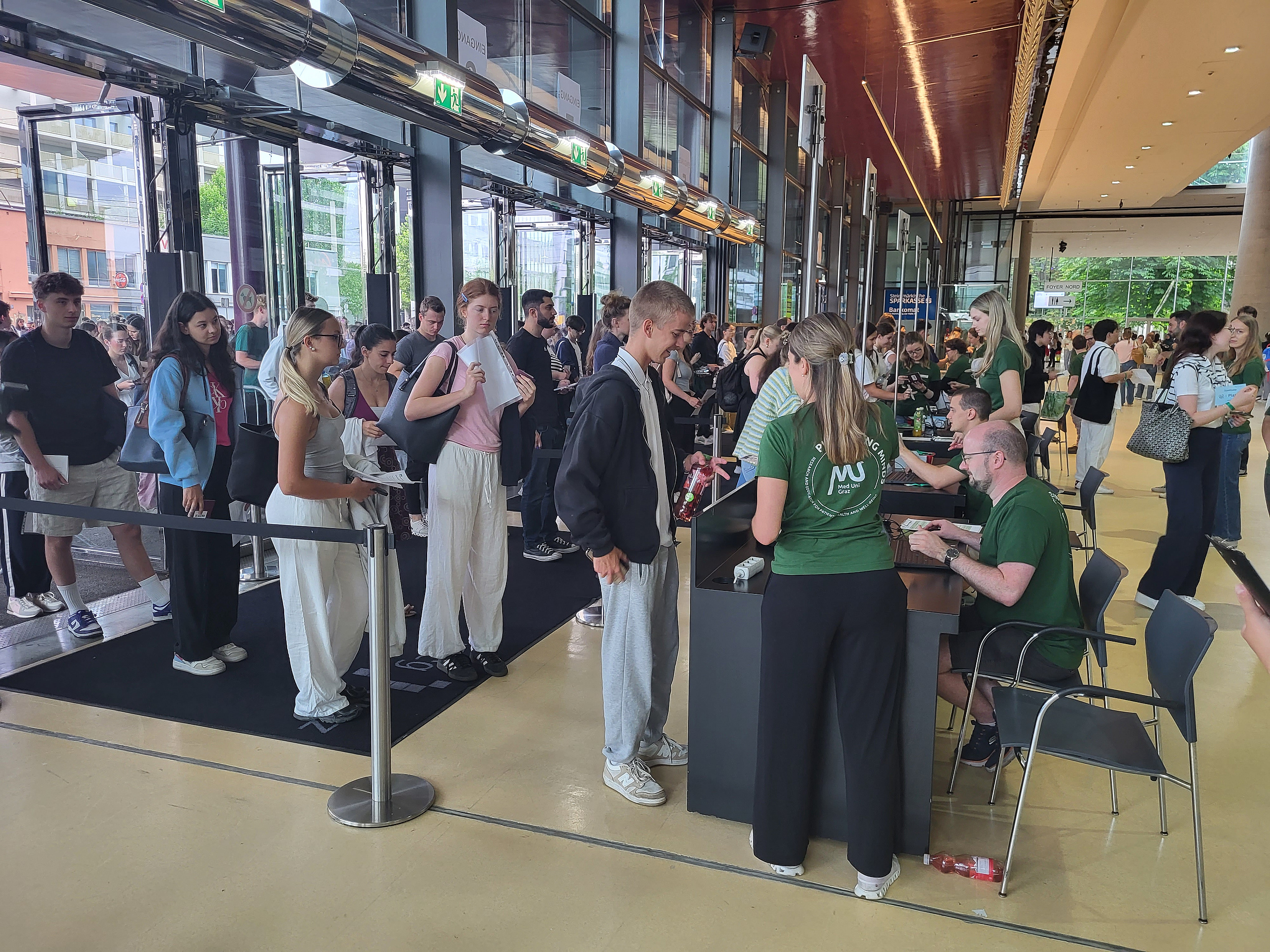 Die Anmeldung läuft rund. - Foto: Med Uni Graz