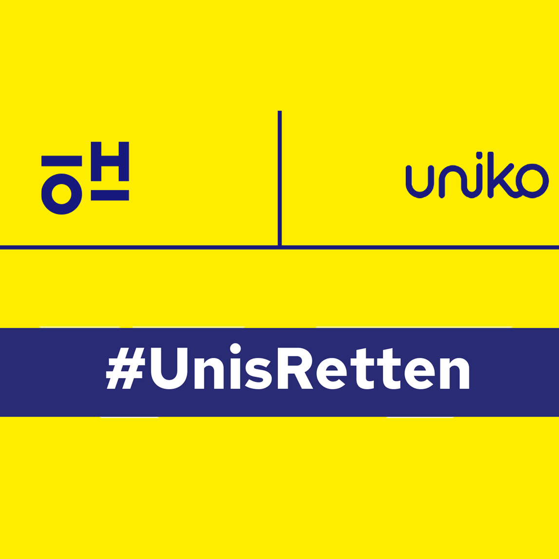 Ein Sujet zur Rettung der Unis