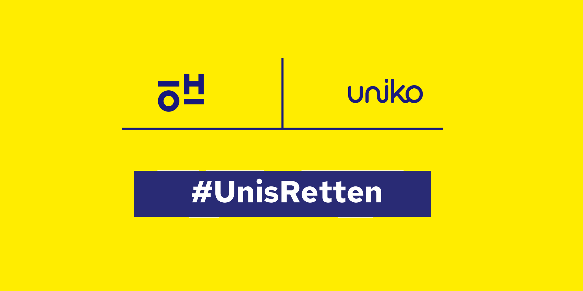 Ein Sujet zur Rettung der Unis