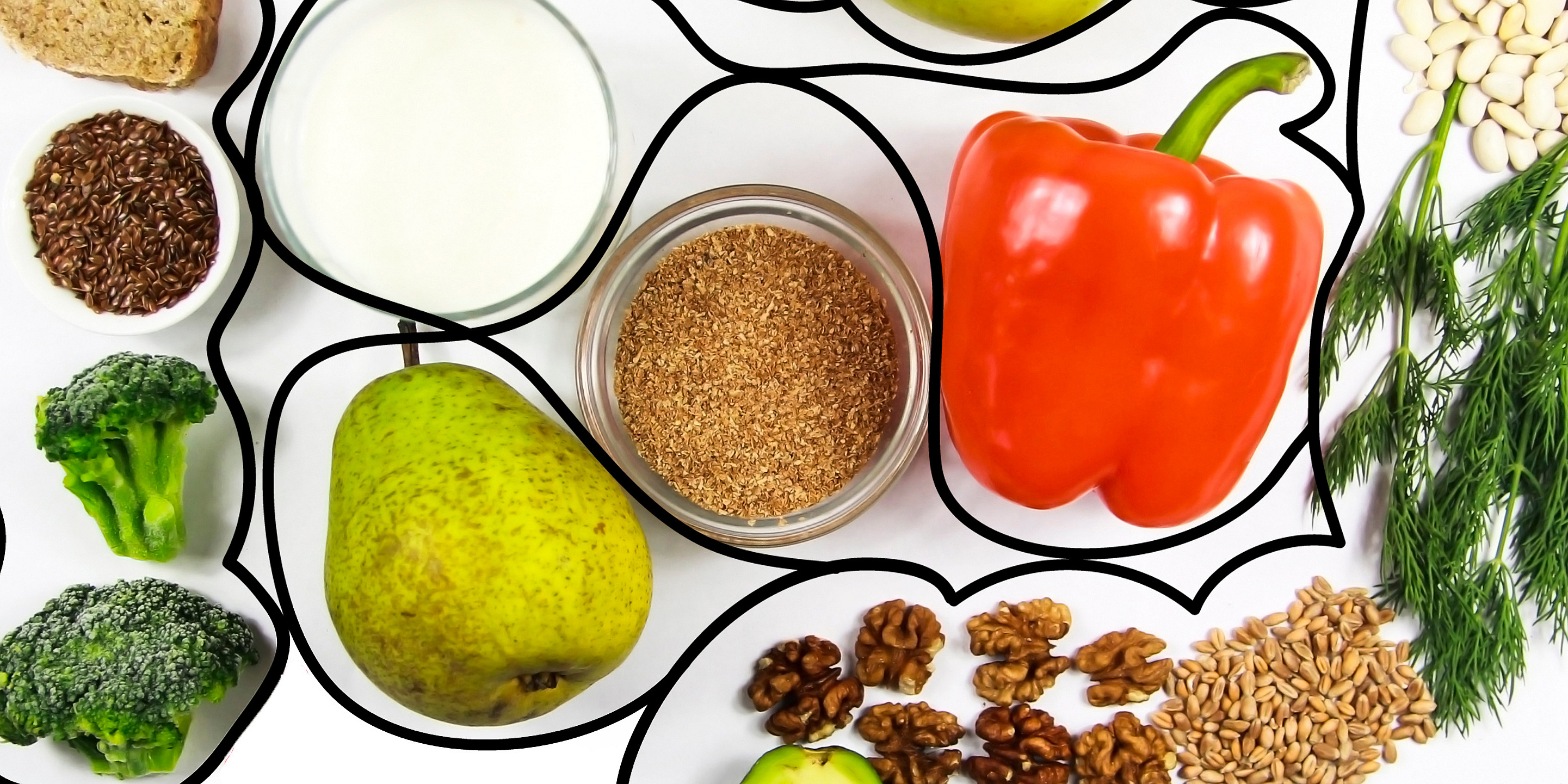 Lebensmittel für eine gesunde Darmfunktion