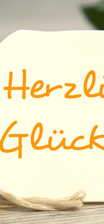 Glückwunsch - Karte mit Rosen