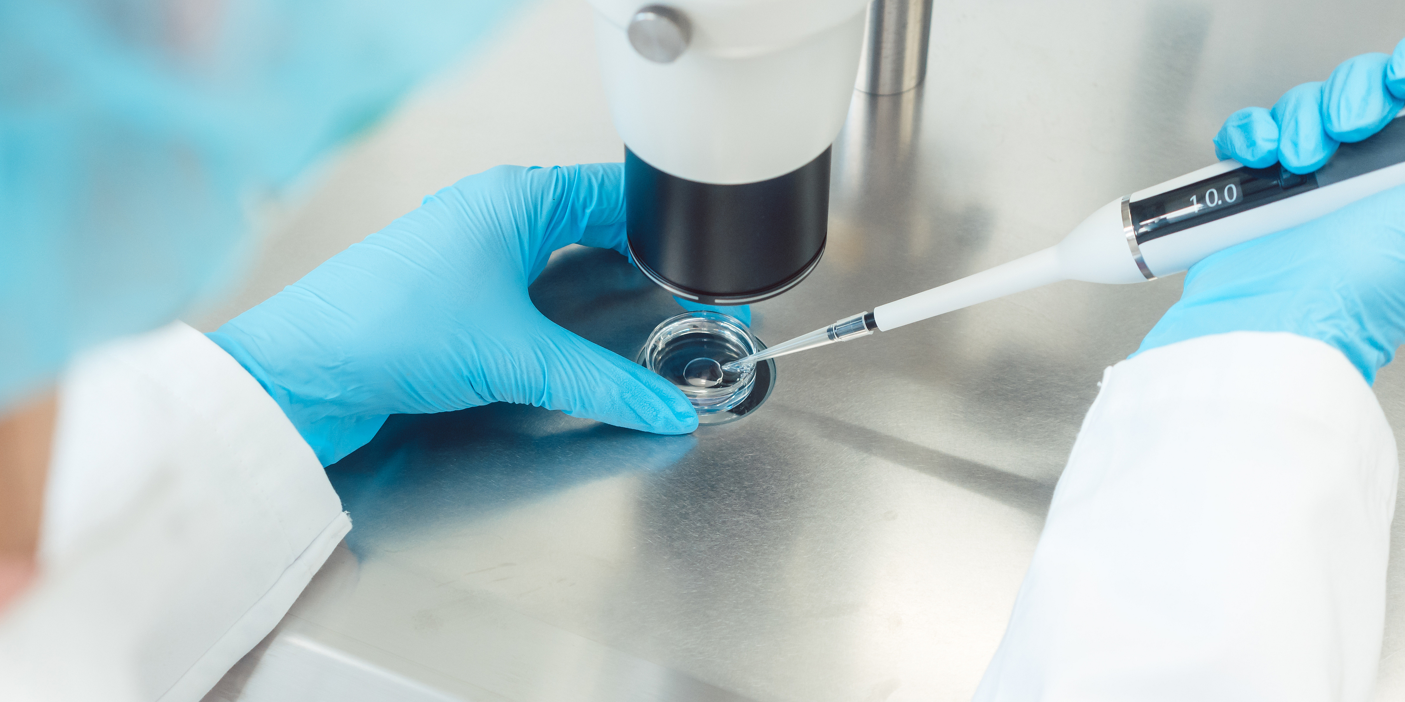 Arbeit mit Pipette
