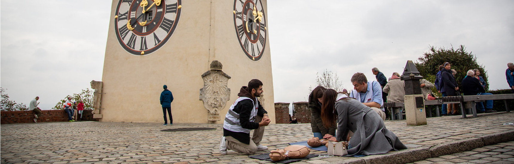 "Drück Mich!"-Initiative in der gesamten Grazer Innenstadt - Foto: AGN/David Purkarthofer