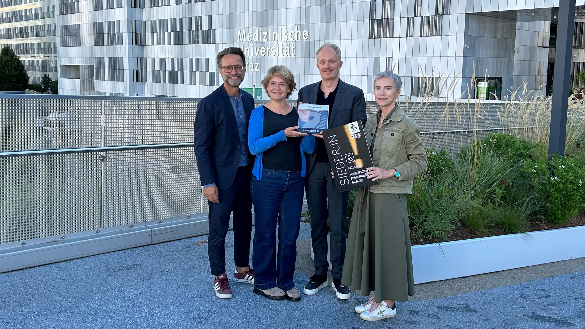 Med Uni Graz gewinnt den PR-Panther in der Kategorie Wissenschaft, Forschung & Bildung 