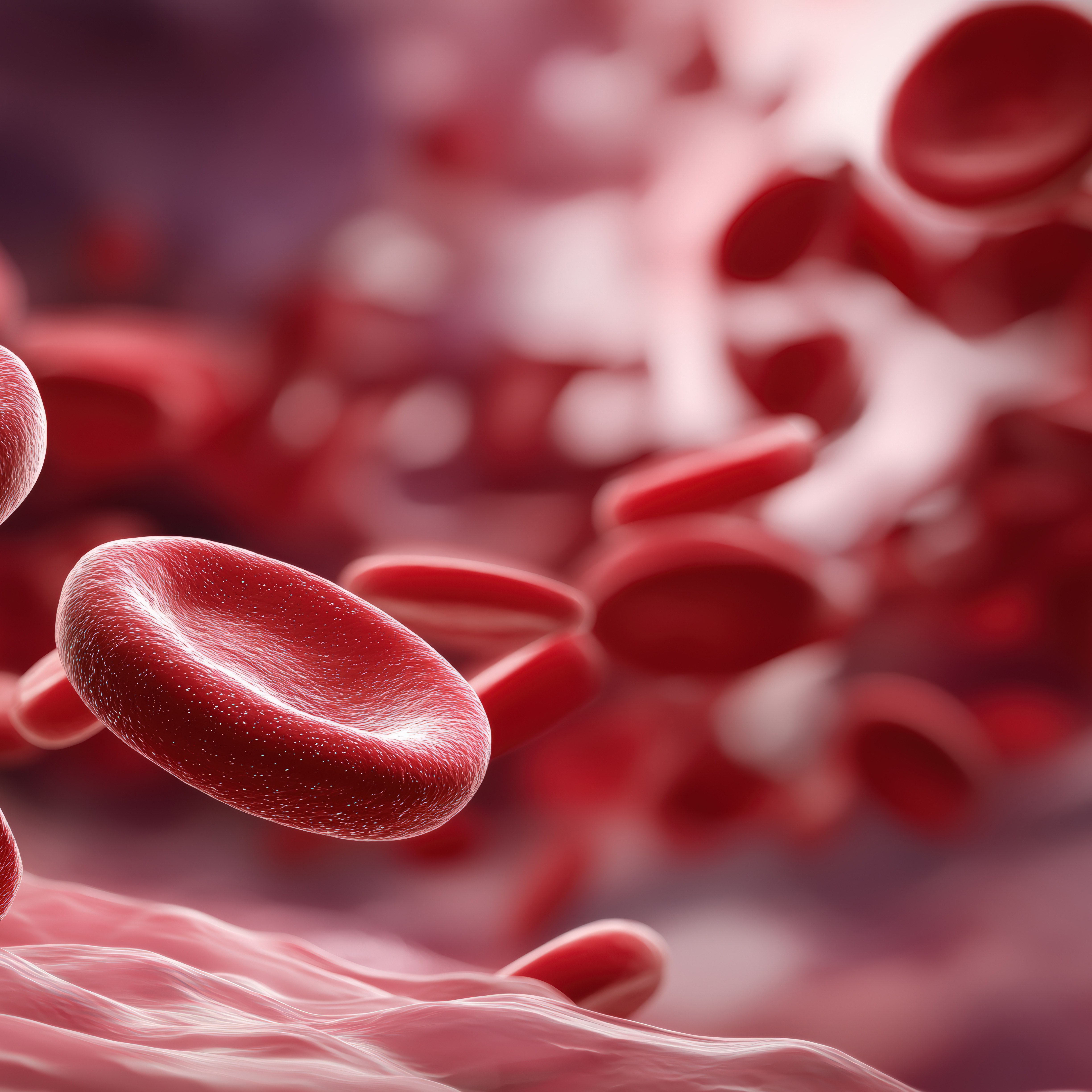 Rote Blutkörperchen in einer Blutprobe