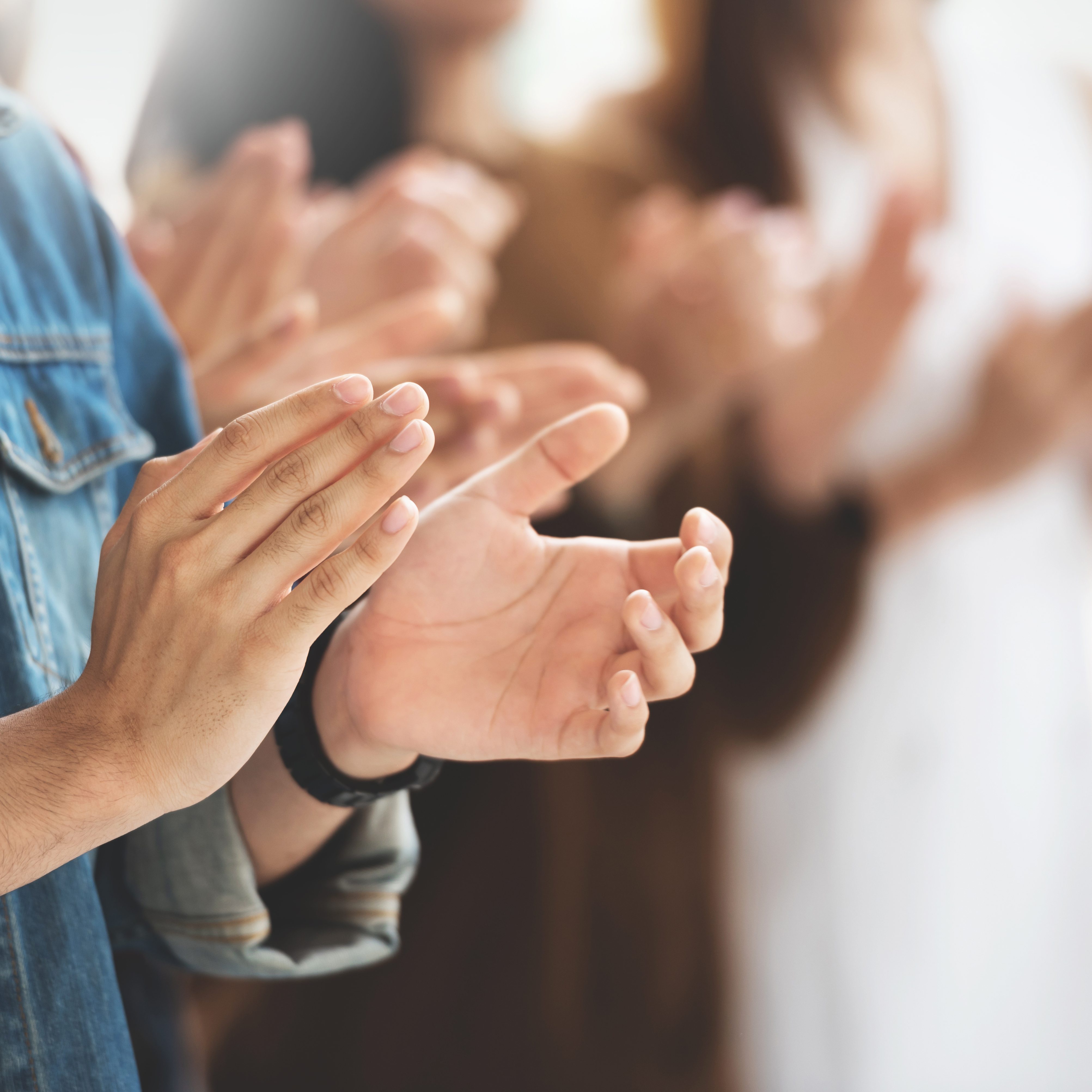 klatschende Hände, klatschen, Beifall, Applaus