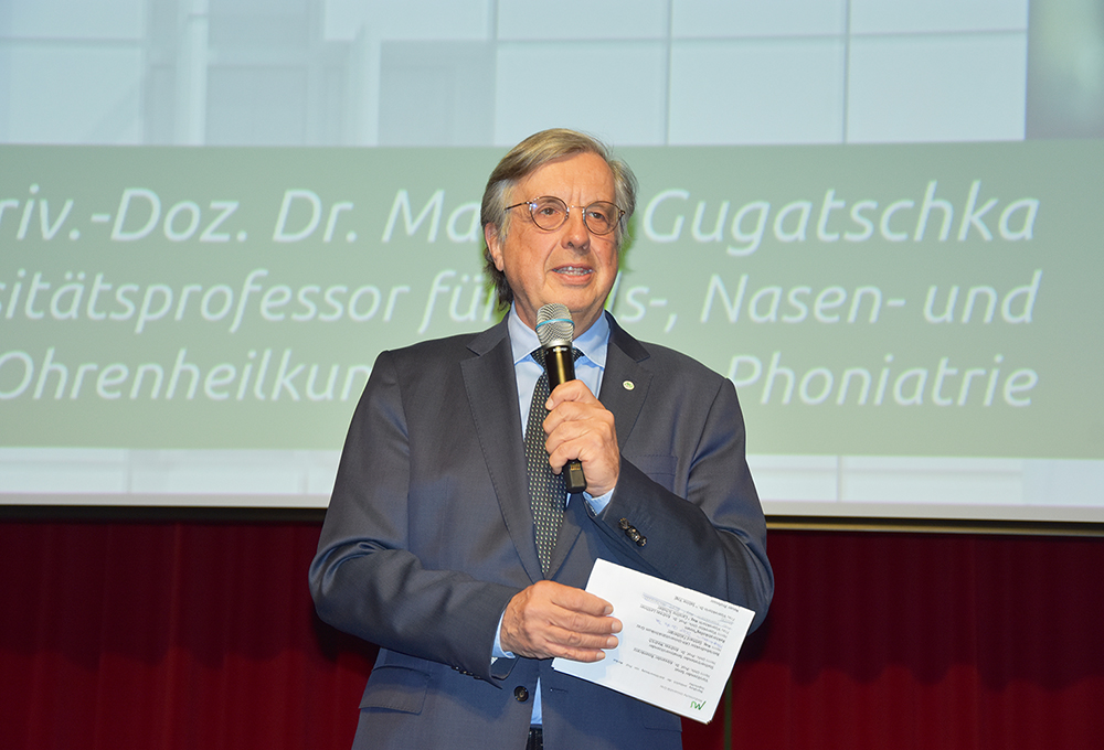 Begruessung durch Rektor Hellmut Samonigg