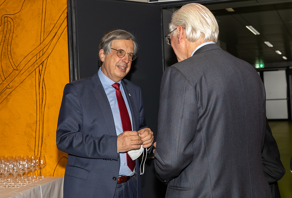 Rektor Hellmut Samonigg und Martin J. Blaser