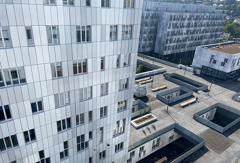 Drohnenaufnahme vom Campus