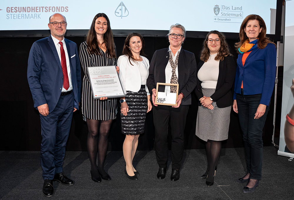 Auszeichnung mit dem SALUS - Bild: Salus - Bild: Gesundheitsfonds Steiermark/Loske