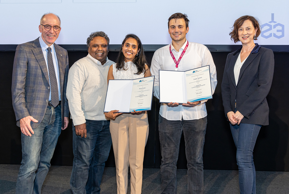 Horst Olschewski, Chandran Nagaraj, Divya Guntur, Dusan Jeremic und Andrea Olschewski