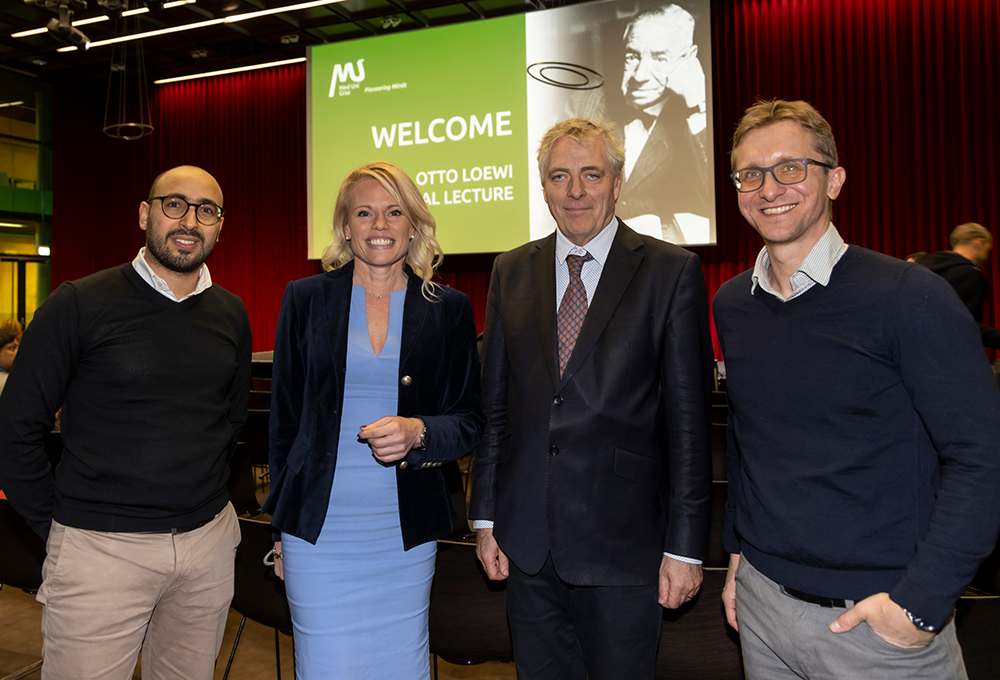  Mahmoud Abdellatif, Caroline Schober, Gudio Kroemer, Simon Sedej (v.l.n.r.)