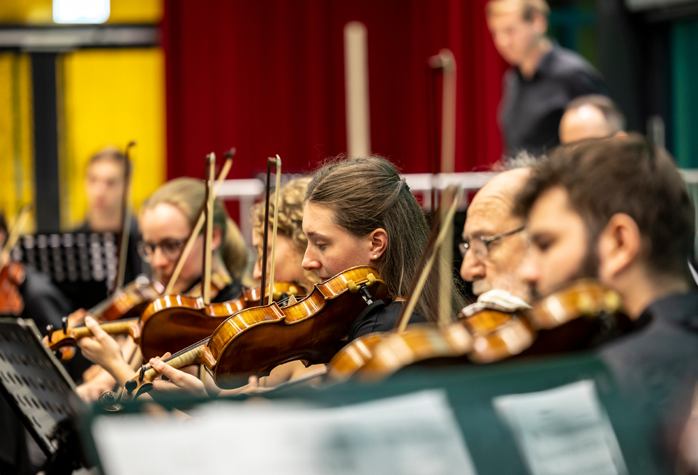Bühne frei für das Orchester