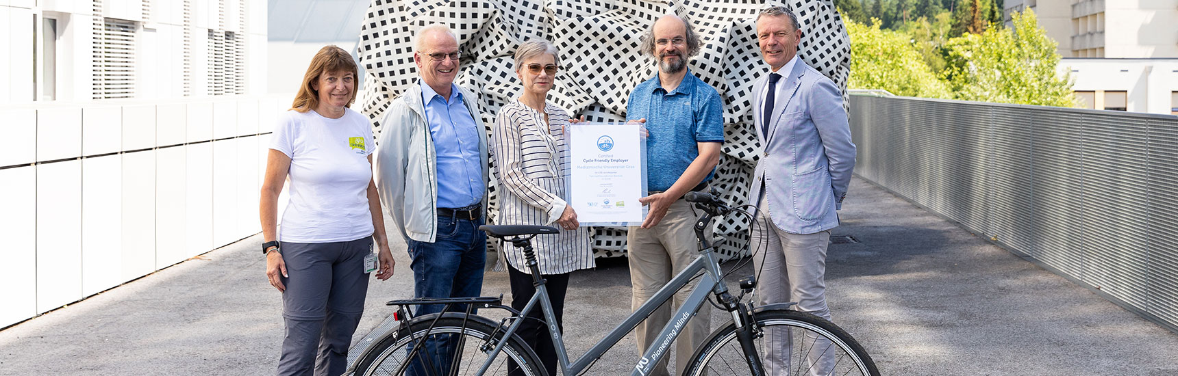 Fahrradfreundlicher Betrieb - Med Uni graz/Monika Wittmann