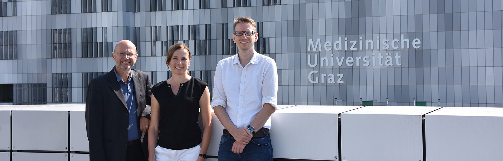 Akos Heinemann, Grazyna Kwapiszewska-Marsh und Domenic Hofmann. Credit: Med Uni Graz