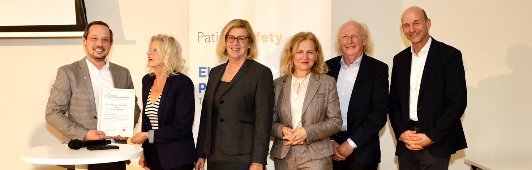 Youngster Award für Lukas Mileder - Foto: Plattform Patient*innensicherheit/Manfred Seidl