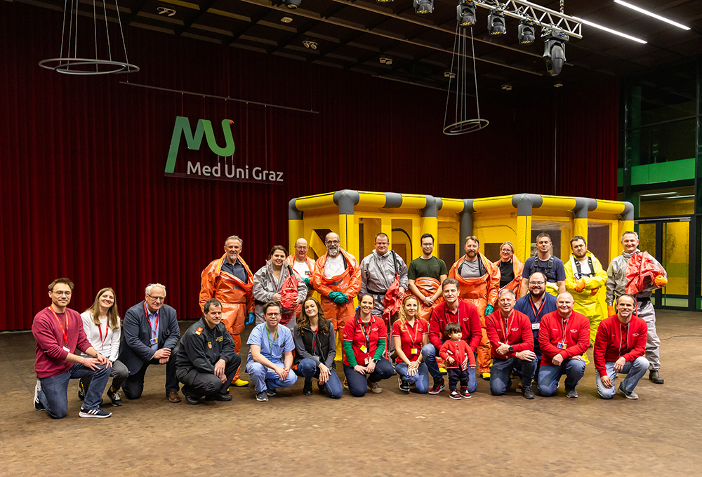 Die zufriedenen Teilnehmer des Trainings - Med Uni Graz/Monika Wittmann Photography