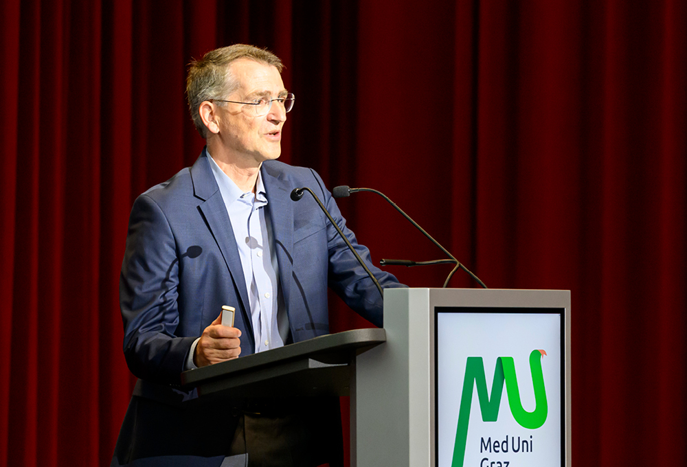 Gerhard Pichler bei seiner Antrittsvorlesung