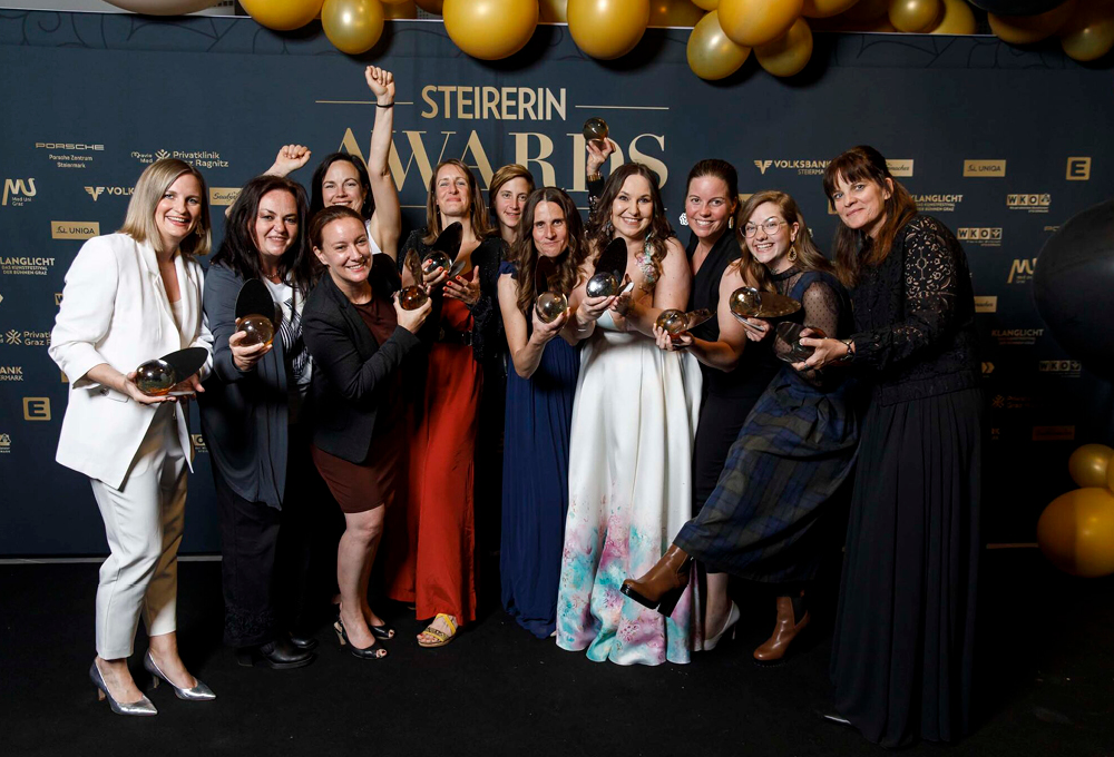 Die heurigen Preisträgerinnen des Steirerinnen-Awards