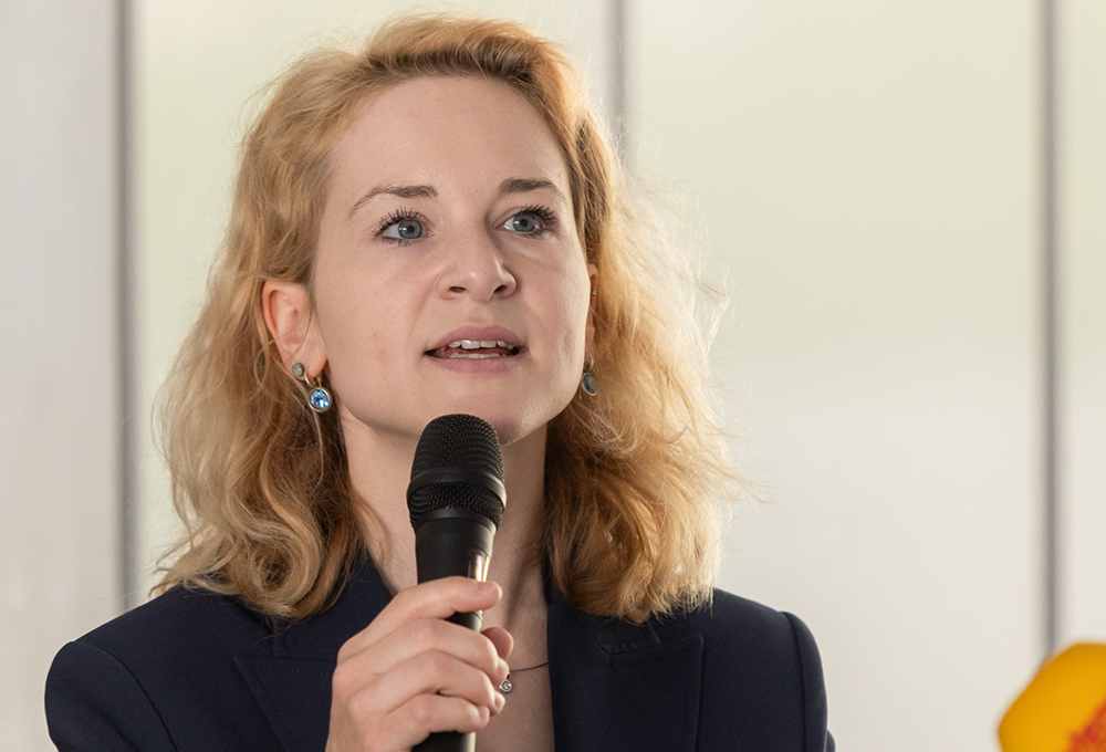 Bundesministerin Eva-Maria Holzleitner. Credit: Med Uni Graz/Wittmann