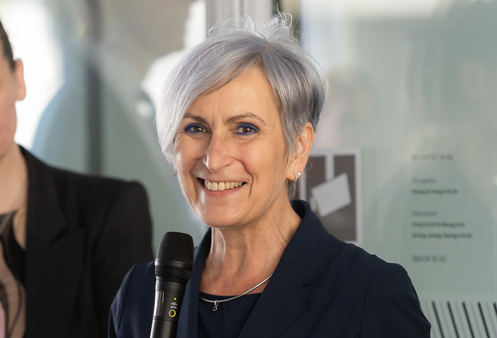 Bundesministerin Anna Sporrer. Credit: Med Uni Graz/Wittmann