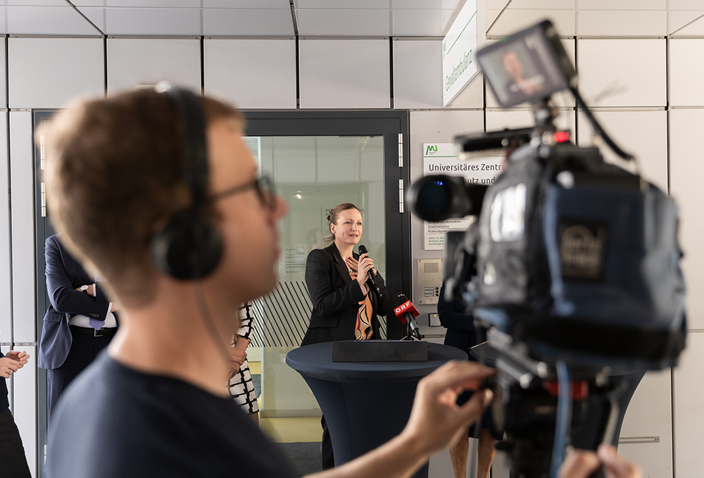 Interesse von vielen Medien aus ganz Österreich. Credit: Med Uni Graz/Wittmann