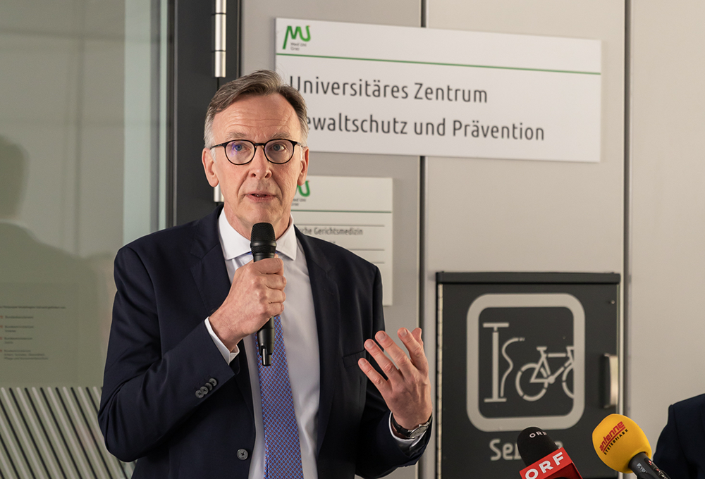 Präsident des Oberlandesgerichtes Graz Michael Schwanda. Credit: Med Uni Graz/Wittmann