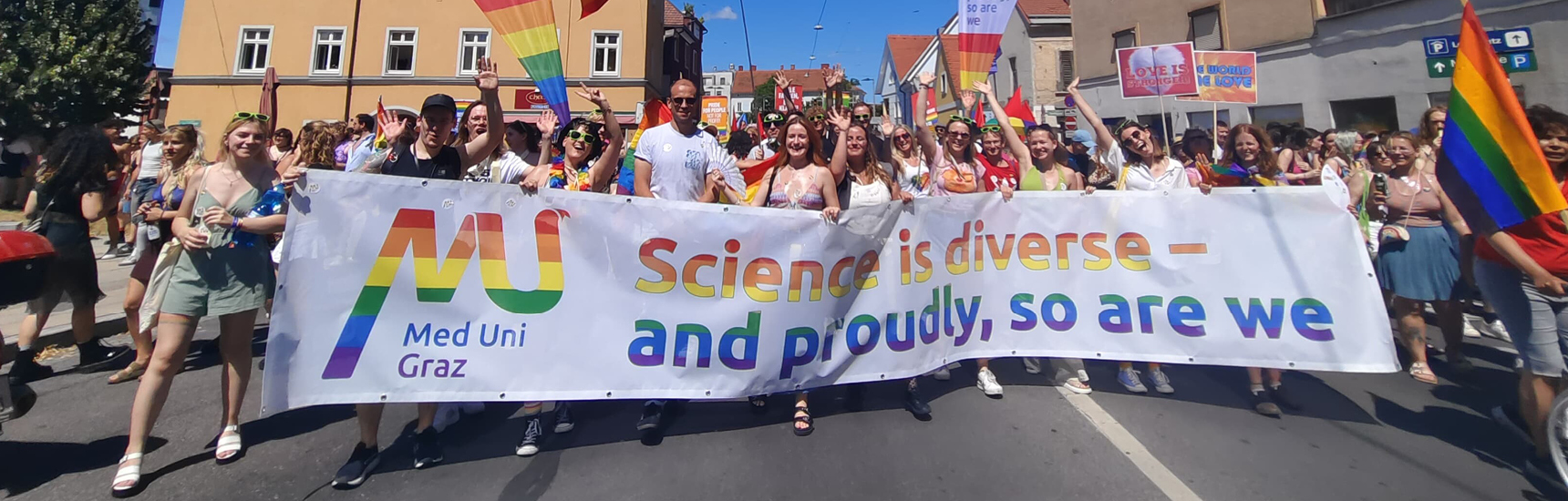 Med Uni Graz auf der CSD Pride 2025