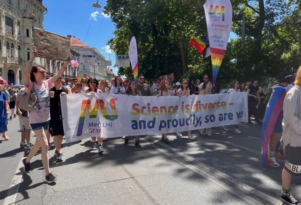 Auch die Med Uni Graz war erstmals offiziell vertreten