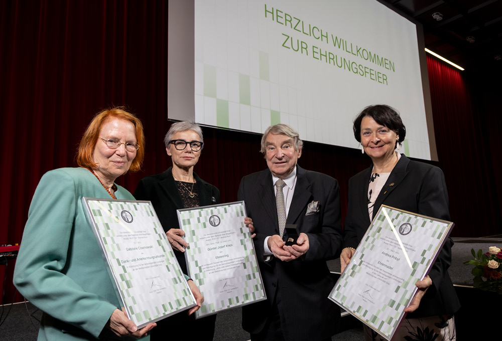 V. l. n. r.: Gabriele Czarnowski, Andrea Kurz, Günter Krejs und Andrea Pribyl