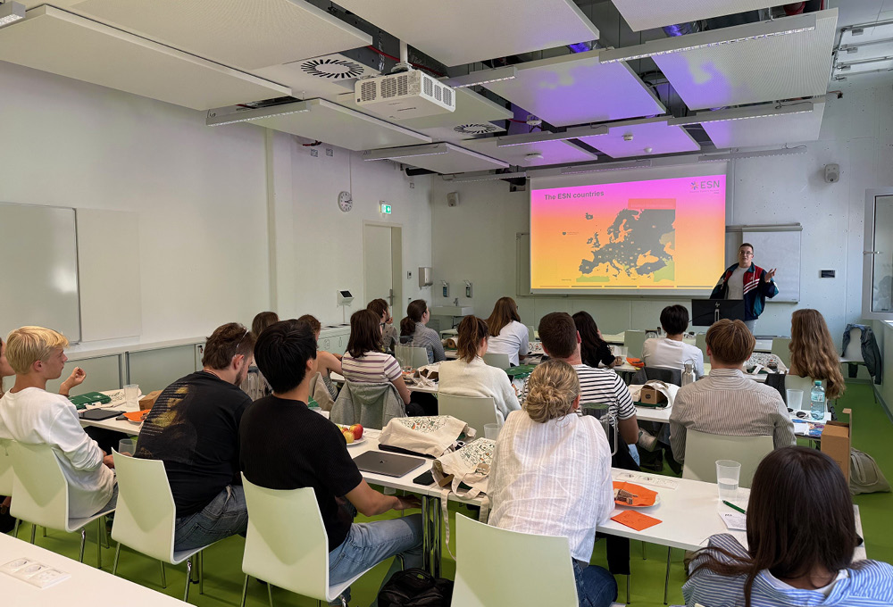 Erasmus+ Studierende erhielten wichtige Informationen am Welcome Day