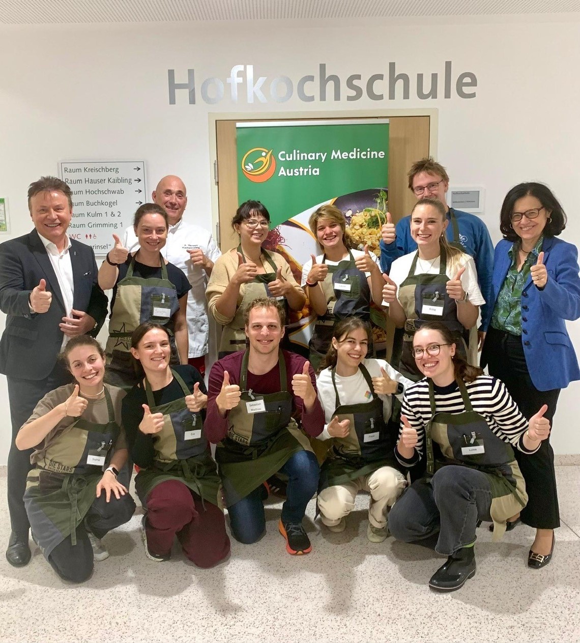 Teilnehmer*innen des Wahlfaches Culinary Medicine